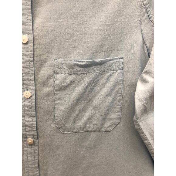 Athleta Women's Medium Button Up Shirt Blue - Picture 4 of 8